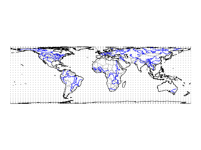 Peterson Projection Map. with the Peters projection
