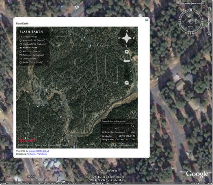 Requires the latest version of Google Earth running in Windows (GE for Mac 