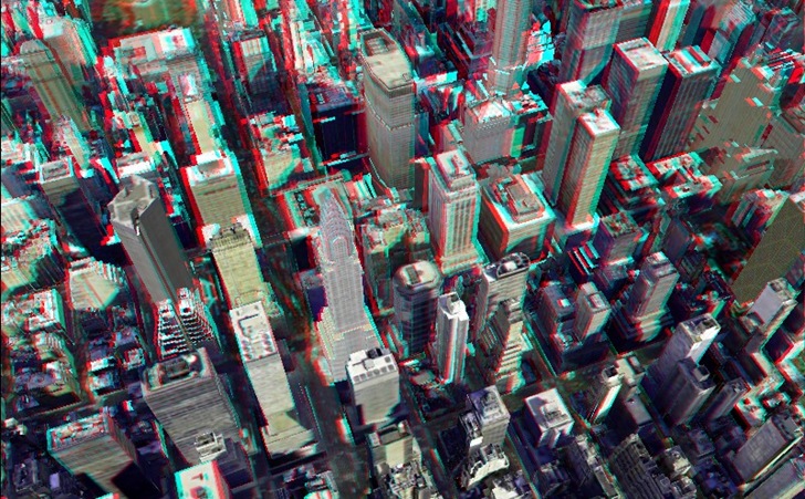 3D Anaglyph Views In Google Earth