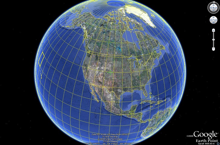google earth  coordinate system