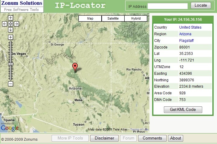 Ip Location Map