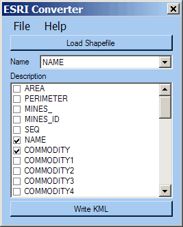 shapefile to KML converter