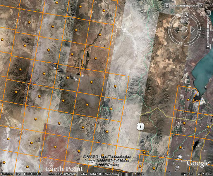 View PLSS Public Land Survey System data in Google Earth