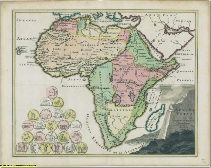 historic map of Africa
