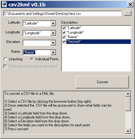 kml csv converter free download