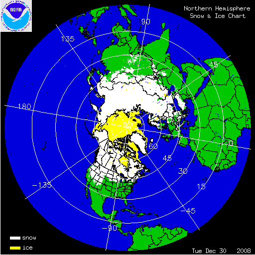 snow cover Northern Hemisphere